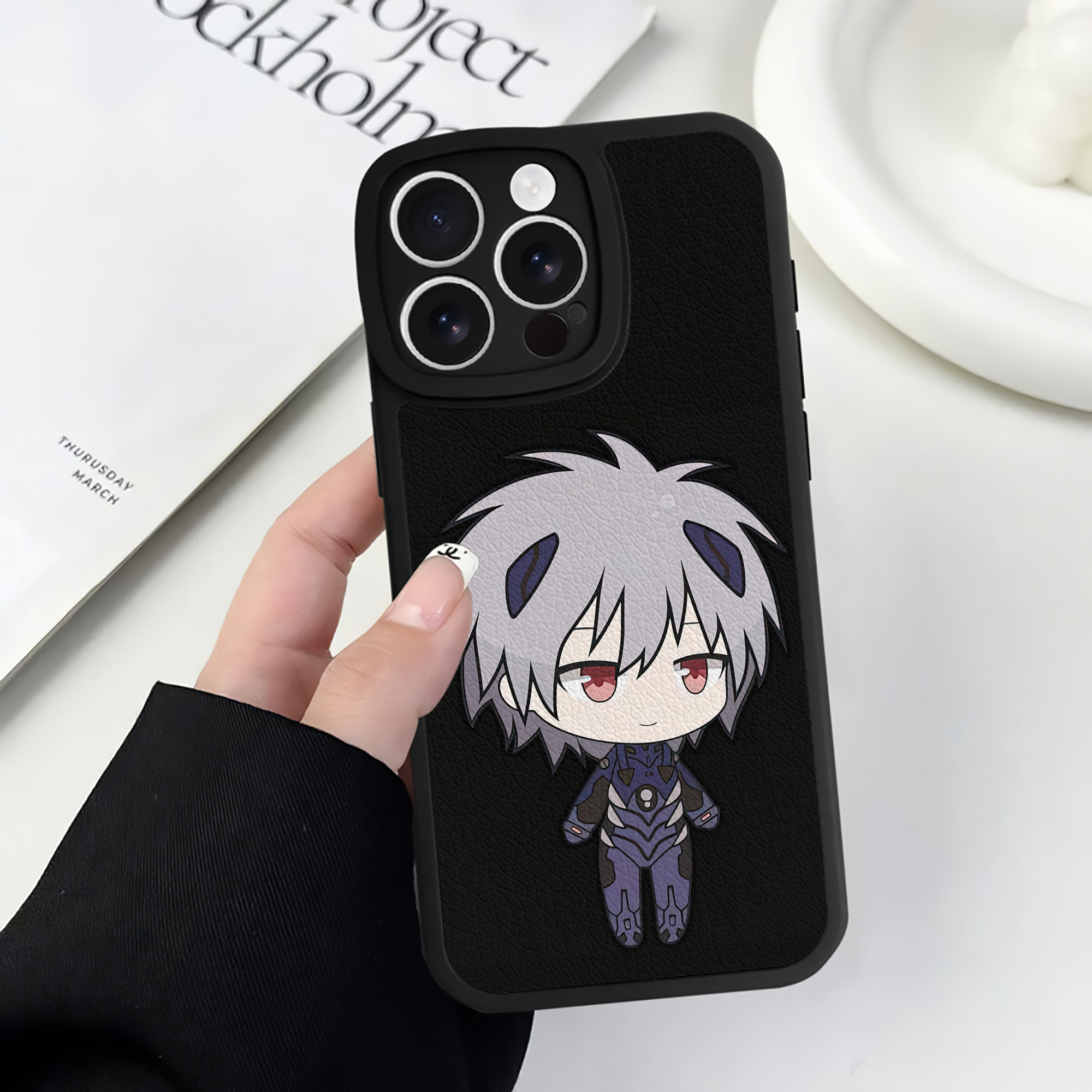 （画像用） EVA 新世紀エヴァンゲリオン 【iPhone 16シリーズ対応】シリコンスマホケース（レザー調） 材質：シリコン